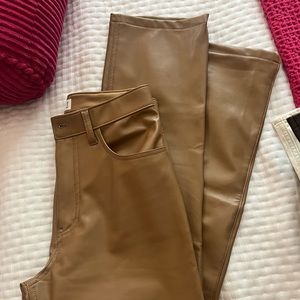Abercrombie and Fitch Vegan Leather 90s Straight Pant